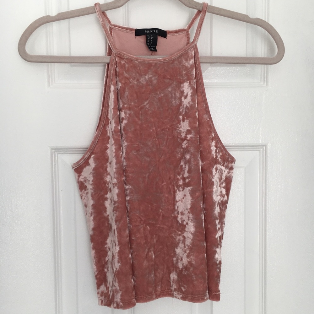 Forever 21 Pink Velvet Tank Top